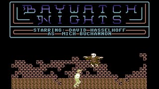 Baywatch Nights Commodore 64 C64 Playthrough David Hasselhoff  Awful Gameplay [upl. by Teece]