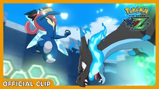 Greninja Battles Charizard  Pokémon the Series XYZ  Official Clip [upl. by Heathcote]