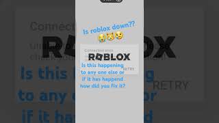 Iiiiiiiiis roblox down viralshort subscribe helpmefixmyrobloxaccount cashandnico [upl. by Ahselrac154]