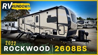 RV Rundown  2022 Forest River Rockwood 2608BS Luxury Couples Travel Trailer Camper at Southern RV [upl. by Anaiq]