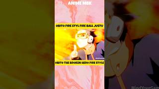 OBITO THE BROKEN HERO  FIRE STYLE FIRE BALL JUSTU  NARUTO  NARUTO TAMIL  SONG  ANIME MBK✨ [upl. by Asyar]