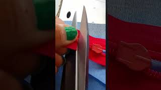 How to Attach Invisible Zipper in Kurti shorts sewingtips [upl. by Lagasse]