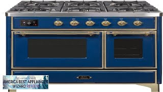 Majestic II Series 40quot Dual Fuel Range w 6 Burners BrassMidnight Blue Review [upl. by Nitaf822]