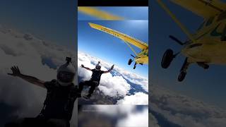 How Does it Feel to jump on clouds Skydriver  facts skydiving shorts [upl. by Aidne]