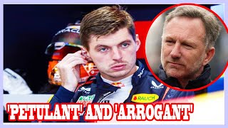 Max Verstappen dubbed petulant and arrogant in stinging attack after Lewis Hamilton chaos [upl. by Eittah]