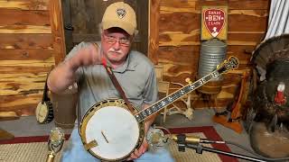 Robby Boone  Gibson Pre War Style 6 Gold Sparkle Banjo [upl. by Brooks289]