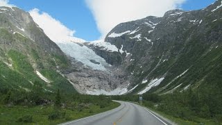 Norway Rv 5 Fjærland Bøya Glacier [upl. by Ydnak]