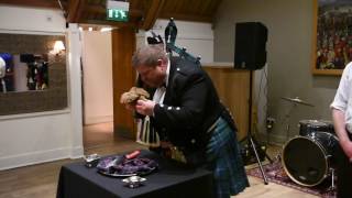 The Definitive Address to a Haggis in Edinburgh Castle [upl. by Llerdna581]