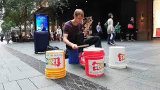 Sydney Bucket Drumming 2019 [upl. by Ahsinaw796]