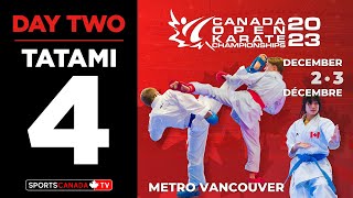 2023 Canada Open Karate Championships  DAY 2  Tatami 4 December 3 2023 [upl. by Rowland]