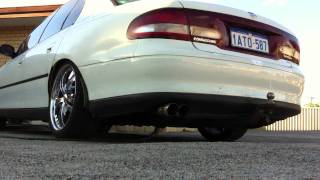 VT V6 Commodore 25inch RedBack cat back exhaust note [upl. by Ludwog]