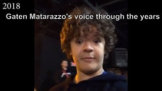 Gaten Matarazzos voice through the years 20102018 [upl. by Carrie906]