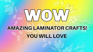 😍AMAZING Laminator HACK you will love it Stampingheat embossing ♥️ [upl. by Viviyan]