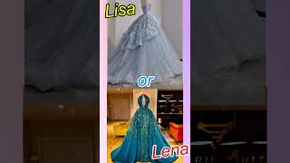 Lisa or Lena beautiful wedding dress 33 lisa lisaandlena lena [upl. by Nazay]