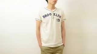 CHESWICK（チェスウィック） BROOKLYN ヘンリーネックTシャツ メンズ 半袖Tシャツ ベースボールシャツ 刺繍 ブルックリン 野球 ユニフォーム 東洋 CH76550 [upl. by Learsi861]