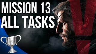 Metal Gear Solid 5 Phantom Pain  Pitch Dark All Tasks Mission 13 [upl. by Yentuoc]