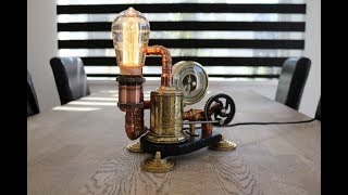 Bottlediggertom upcycling a victorian lamp steampunk lamp build [upl. by Ynnavoj]