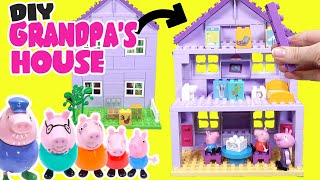 Peppa Pig DIY Grandpas Family House Build Contruction for Kids [upl. by Dayiz]