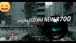 COD4 Original R700 vs NEW Modern Warfare R700 [upl. by Irafat]