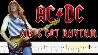 ACDC  Girls Got Rhythm Bass Tabs By ChamisBass [upl. by Celle322]