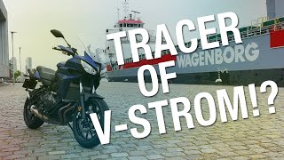 TestReview Yamaha Tracer 700 GT vergeleken met de Suzuki Vstrom 650 XTA [upl. by Asia]