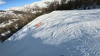 Serre chevalier piste noire Tabuc [upl. by Brennen153]