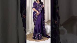 Thread Embroidery work saree Tussar silk contact 9884792857 trending saree sareedraping sho [upl. by Alyk236]