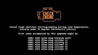 SOLVED BMW Diesel rough  no start  FIX  cold temperatures glowplugs 4203 P0670  fault codes [upl. by Storm105]