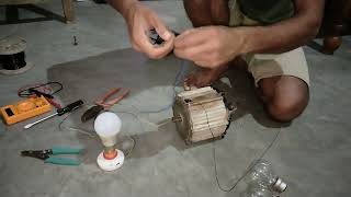 e rickshaw motor ki khabar generator banana alternator 220 volt 500 Watt generator [upl. by Talanta403]