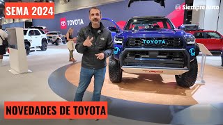 Toyota presumió espectaculares 4Runner Tacoma Land Cruiser y más en el show SEMA 2024 [upl. by Yaral730]