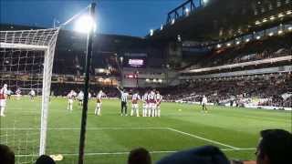 West Ham United vs Newcastle United 1  3  Perfect Cabaye freekick goal [upl. by Isleen]