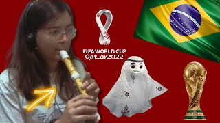 Hayya Hayya Better Together FIFA World Cup  FLAUTA DOCE COM PARTITURA [upl. by Sublett]