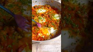 shakshuka 🫶 easyrecipe cooking foodshorts foodies [upl. by Ateikan614]