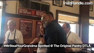 MrStealYourGrandma Spotted At The Original Pantry DTLA [upl. by Bhayani18]