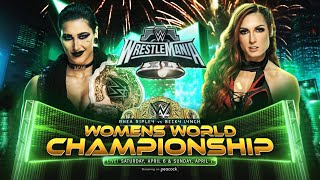 Becky Lynch Vs Rhea Ripley WrestleMania 40 WWE Womens World Championship Prediction [upl. by Alithia212]