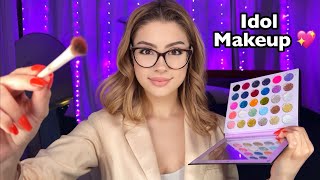 ASMR Doing Your Makeup Youre a CELEBRITY 📷 Layered Sounds Personal Attention For SLEEP 😴 [upl. by Bergess]