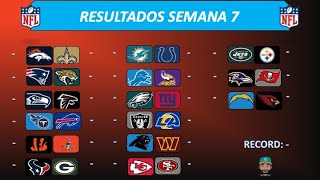 RESULTADOS NFL 2024 SEMANA 7 [upl. by Darrill]