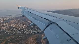 Landing at Athens Airport Eleftherios Venizelos ATH 💙🇬🇷 [upl. by Aytac]