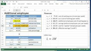 IMSLab9a Introduction to Management Science  queueing system [upl. by Shanda]