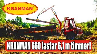 Kranman 660 kör timmer i slutavverkning [upl. by Crane]