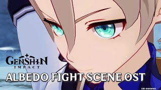 Cryo Albedo Fight Cutscene  Shadow Amidst Sandstorm Genshin Impact EXTENDED THEME COVER [upl. by Eded526]