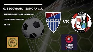 Gimnástica Segoviana vs Zamora CF  audio en directo 1ª Federación [upl. by Anyale71]