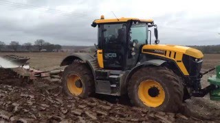 JCB 4220 making light work of ploughing [upl. by Duff]