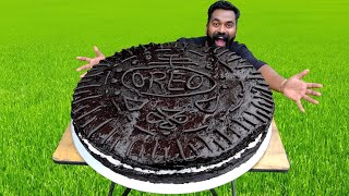 Oreo Chocolate Cake  Giant Oreo Cake Recipe  ഒറിയോ ബിസ്‌ക്കറ് കൊണ്ട് കേക്ക്  M4 Tech [upl. by Beacham]