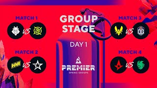 BLAST Premier Spring Groups 2024 Day 1 G2 vs NIP NAVI vs Col Vitality vs OG Astralis vs Falcons [upl. by Ycnan239]