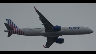 4K Sky Express Airbus A321251N N575CG On Flight N575CG Heading To Manchester Airport On 16032023 [upl. by Mylor]