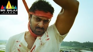 Mirchi Movie Prabhas Interval Fight Scene  Prabhas Anushka Richa  Sri Balaji Video [upl. by Neelasor]