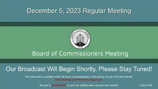 Board of Commissioners  December 2023 Regular Meeting [upl. by Sailesh89]