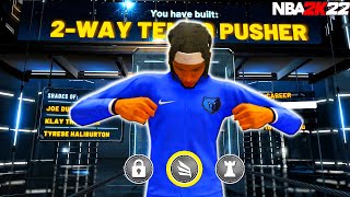 THE BEST 2 WAY SLASHING PLAYMAKER BUILD FOR NBA 2K22 [upl. by Cykana]