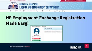 Register on HP Employment Exchange Online  Easy Steps 2024 [upl. by Adias]